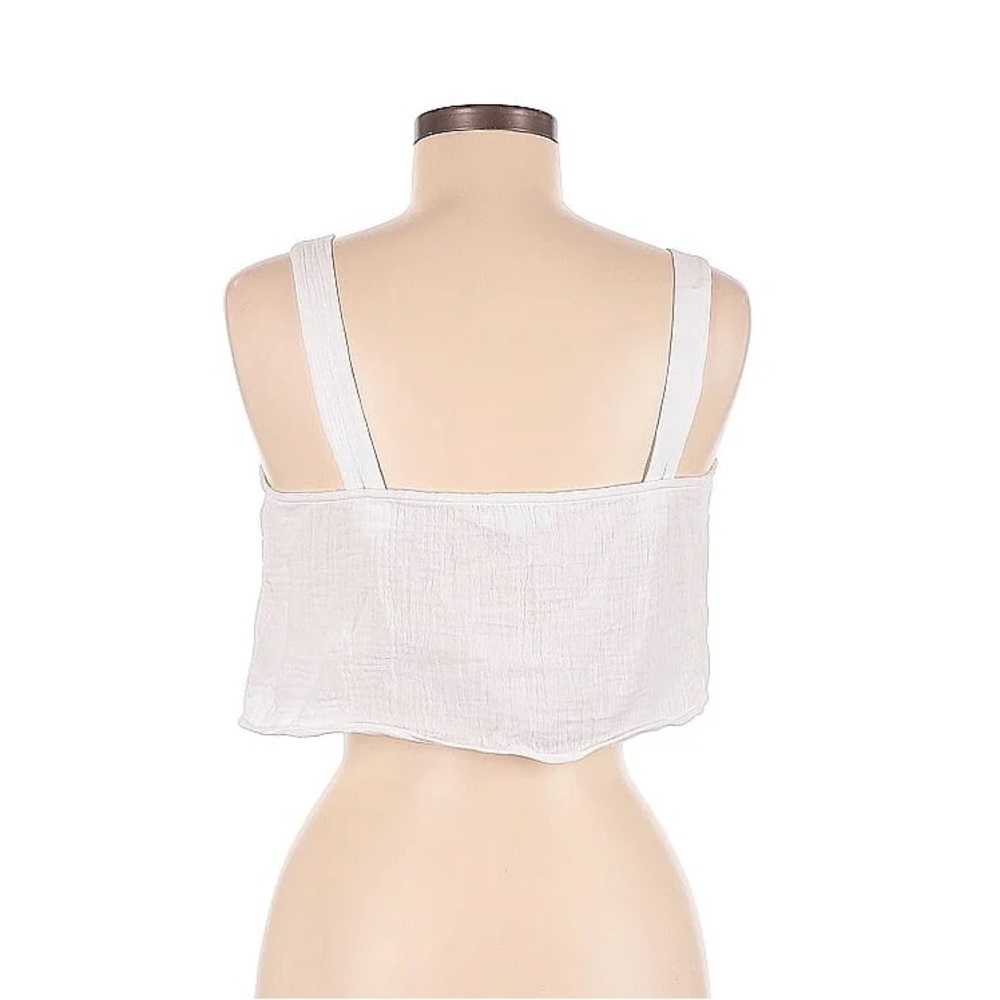 REFORMATION White Cropped Camisole Blouse Top Size 6 - Picture 4 of 14